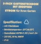 Preview: Gartensteckdose 3-fach, von Bachmann, mit Erdspiess, IP44