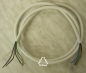 Preview: Herdanschlußleitung aus H05 VV-F 5G 1,5qmm, weiß, 2,0 Meter, mit Adernhülsen/Gabelkabelschuh, Artikel 352000