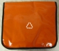 Preview: Messenger Bag aus LKW-Plane, orange "5 Sterne für Pflegedienste", Tasche