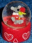 Preview: Mini Schneekugel Maus mit Blume