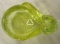 Preview: Teelichthalter "Hase", aus Glas, gelb