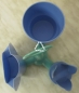 Preview: Tupperware Menage in blau/grün mit 3 Behälter
