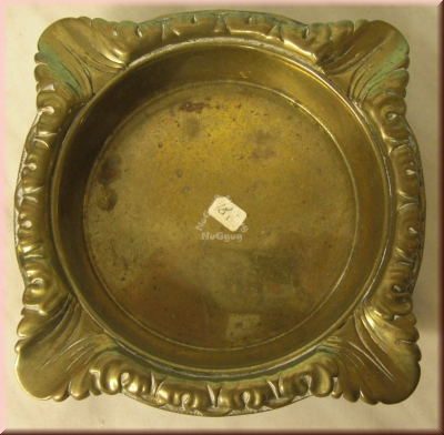 Aschenbecher Messing, 12,5 x 12,5 cm