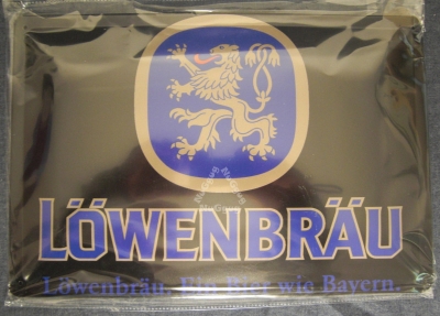 Blechschild "Löwenbräu. Ein Bier wie Bayern" 20 x 30 cm, gewölbt