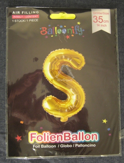 Folienballon Balloonify "S", 35 cm, gold