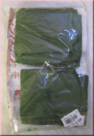Gästetücher dünkelgrün, 2 Stück, 30 x 50 cm, Handtuch