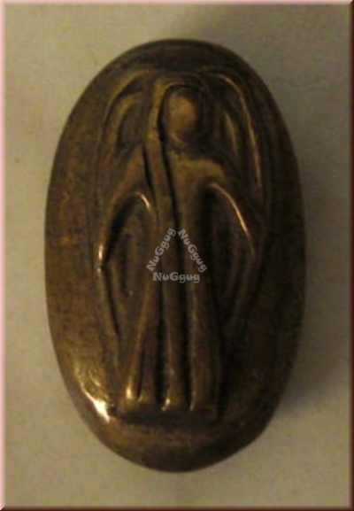 Handschmeichler Schutzengel, oval, bronze