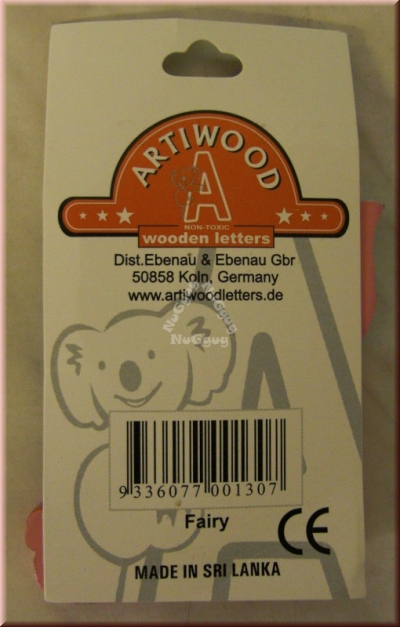 Artiwood Holzbuchstabe L, Fairy