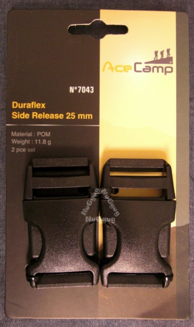 Duraflex Side Release Steckverschluss 25 mm, 2 Stück, von AceCamp