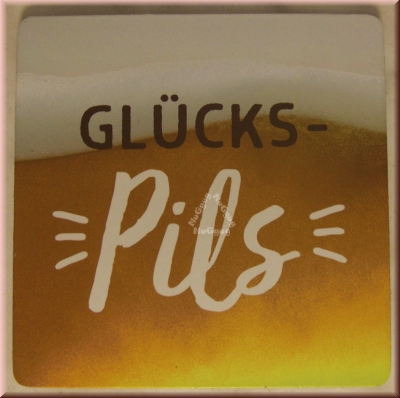 Untersetzer "Glücks-Pils", Korkuntersetzer, 95 x 95 mm