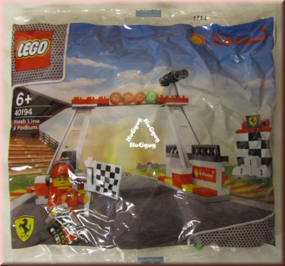 Lego 40194 V-Power Shell Finish Line & Podium, limitierte Edition