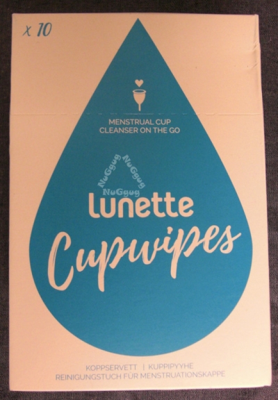 Lunette Cupwipes, 10 Stück, Reinigungstücher für Menstruationskappen