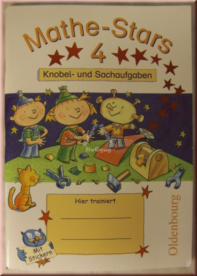 Mathe Stars 4 Knobel- und Sachaufgaben Übungsheft, mit Stickern, 64 Seiten, von Oldenbourg