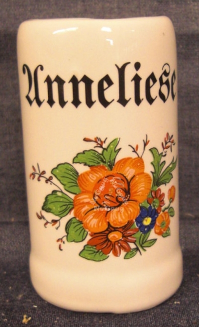Mini Bierkrug "Anneliese", Schnapsglas