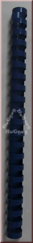 Plastikbinderücken A4, 12 mm, blau, 21 Ringe