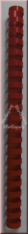 Plastikbinderücken A4, 6 mm, rot, 21 Ringe