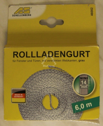 Rollladengurt mini, 14 mm, 6 Meter, von Schellenberg