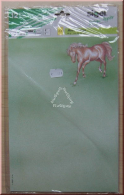 Motivpapier "Pferdchen", A4, DP 422 von sigel, 12 Blatt, 80g/m², Druckerpapier, Designpapier