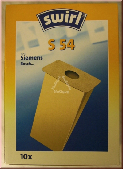 Staubsaugerbeutel Swirl S 54 für Siemens/Bosch, 10 Stück
