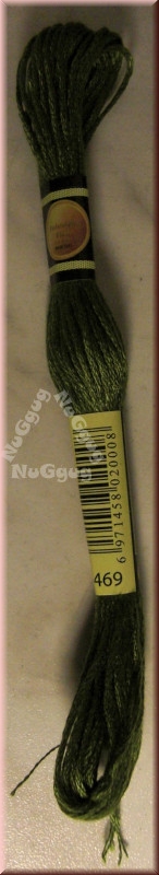 Stickgarn/Sticktwist Fligatto, 8 Meter, Farbe 469 avocadogrün