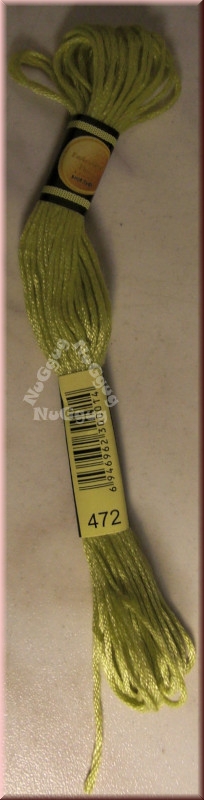 Stickgarn/Sticktwist Fligatto, 8 Meter, Farbe 472 avocadogrün hellstes