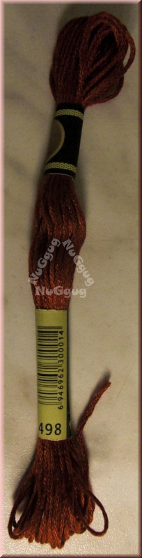 Stickgarn/Sticktwist Fligatto, 8 Meter, Farbe 498 rot dunkel