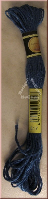 Stickgarn/Sticktwist Fligatto, 8 Meter, Farbe 517 wedgewood dunkel