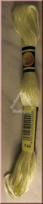 Stickgarn/Sticktwist Fligatto, 8 Meter, Farbe 746 creme