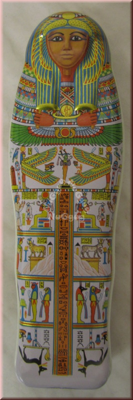 Stiftebox "Mumie" von Denytenamun, Ägypten, Blechbox
