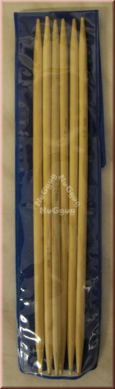 Stricknadeln 5mm, Bambus, Nadelspiel, 5 Stück