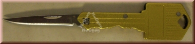 Taschenmesser Schlüssel, gold, Paketmesser, Brieföffner
