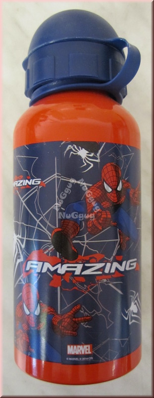 Trinkflasche "Amazing Spiderman", rot, Aluminium, 400ml