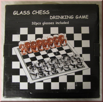 Schach Trinkspiel aus Glas