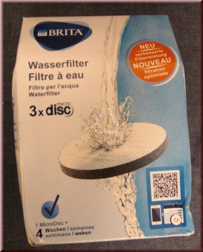 Brita MicroDisc Wasserfilter, 3 Stück
