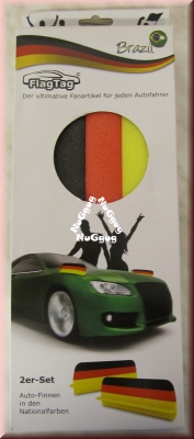 FlagTag, 2er-Set Auto-Finnen in den Nationalfarben Deutschland
