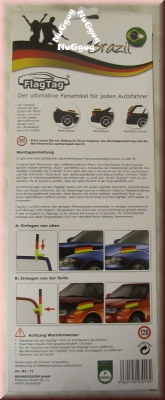 FlagTag, 2er-Set Auto-Finnen in den Nationalfarben Deutschland