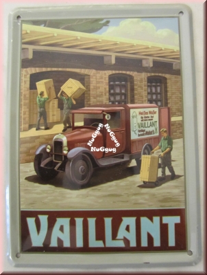 Blechschild "Vaillant", Blechpostkarte 11 x 8 cm
