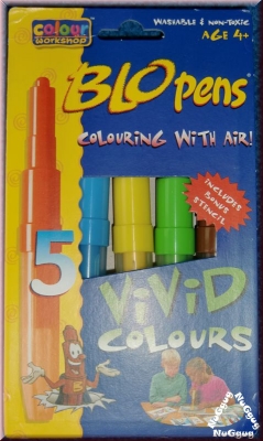 BLO Pens Vivid Colours. 5 Stifte + 1 Schablone