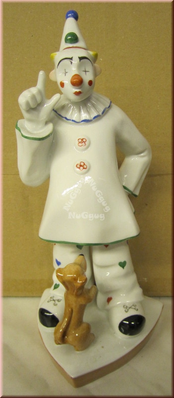 Aelteste Volkstedter Porzellanmanufaktur, Figur "Clown mit Hund"