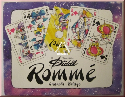 Diddl Rommé, Canasta, Bridge, mit Diddl-Motiv, 2 x 55 Karten