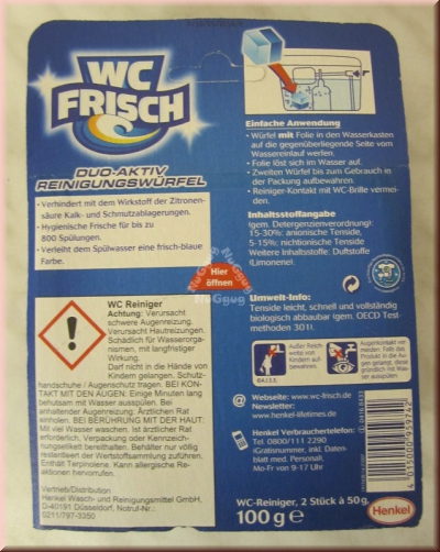 WC Frisch Duo-Aktiv Reinigungswürfel, 2 Stück