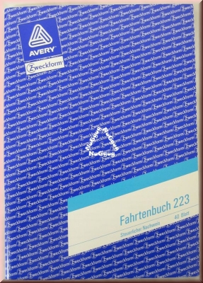 Fahrtenbuch 223, 40 Blatt, von Avery Zweckform