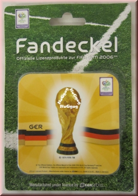 Fandeckel "Deutschland" zur FIFA WM 2006, 6 Stück, Untersetzer, Bierdeckel