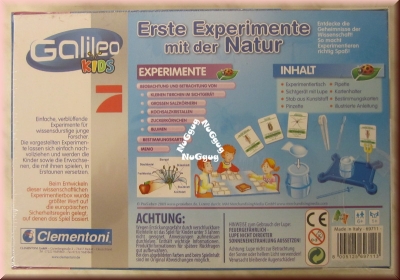 Galileo Kids, Erste Experimente mit der Natur, von Clementoni