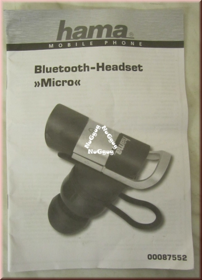 Bluetooth Headset "Micro" von Hama