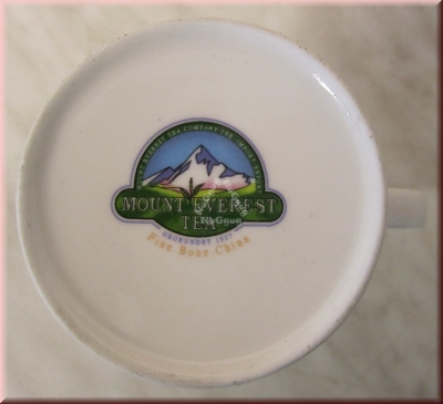 Kaffeepott "Mount Everest Tea", blau, Kaffeetasse, Teetasse
