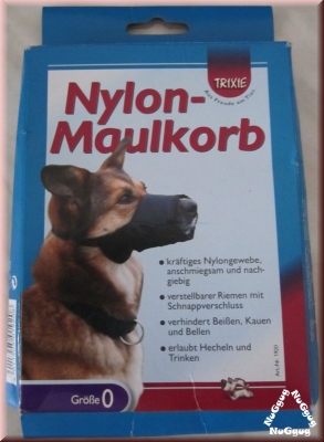 Nylon-Maulkorb von Trixie für Hunde. Größe 0