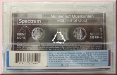 Musikkassette "Die Mühlenhof Musikanten - Mühlenhof Gold"