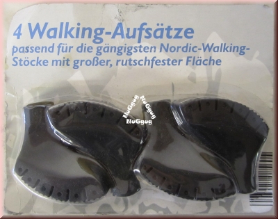 Walking-Aufsätze für Nordic-Walking-Stöcke, 4 Stück