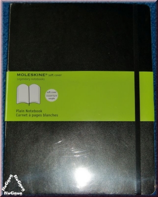 Moleskine Notizbuch. Softcover. schwarz. 192 blanko Seiten. 19 x 25 cm